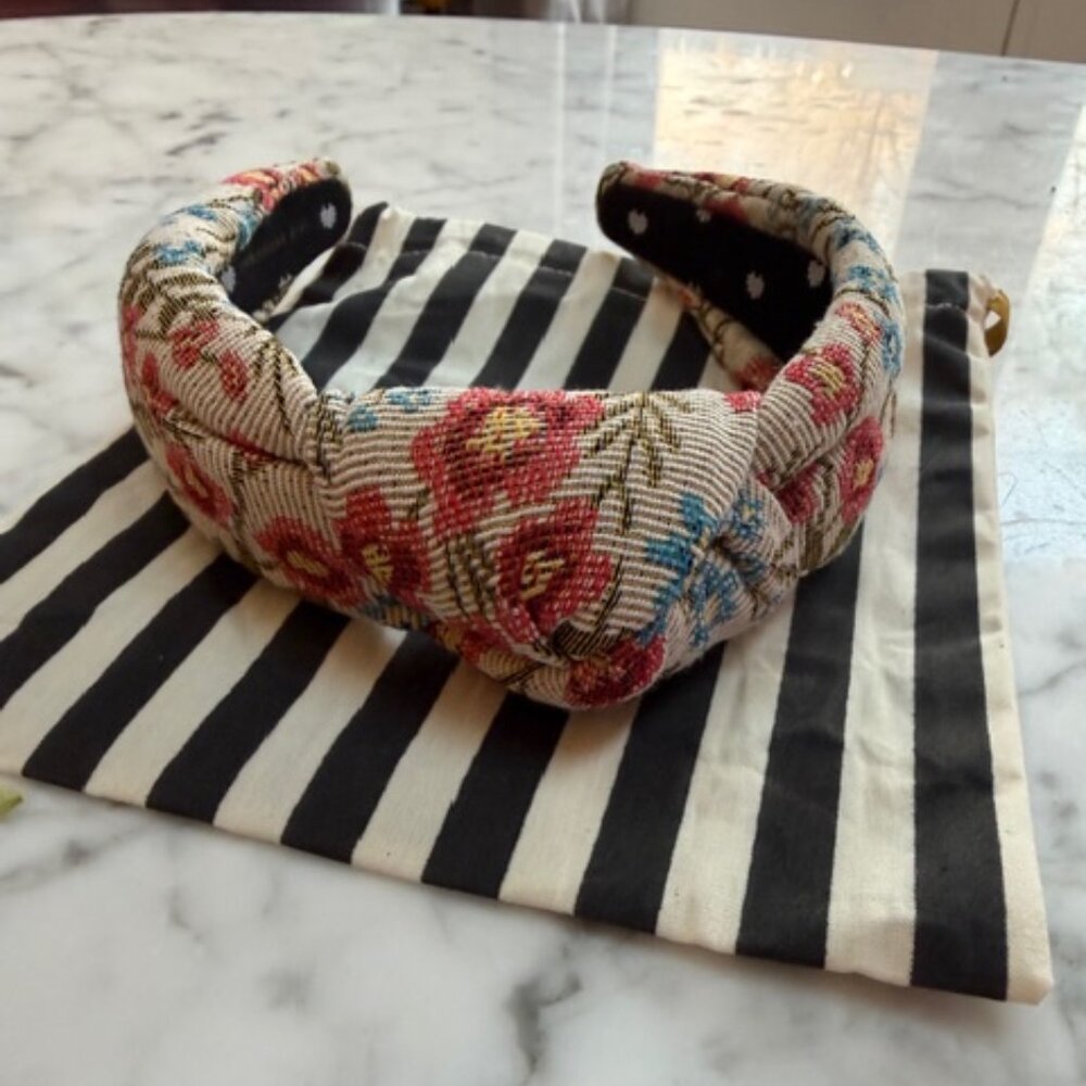 Lele Sadoughi Floral brocade headband